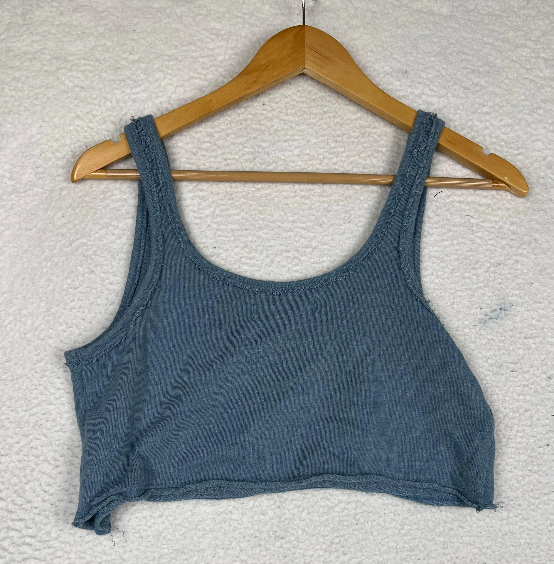 Crop Blue Tank Top - Image 4