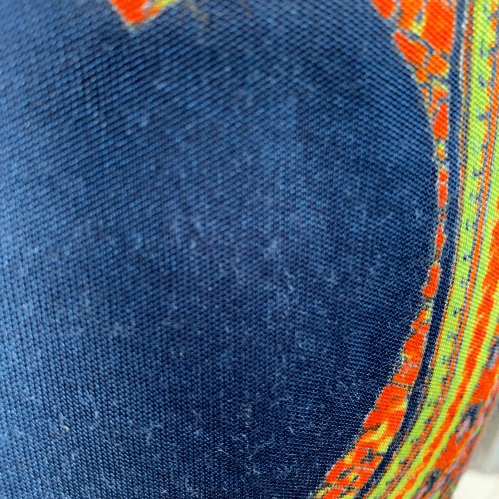 Free People Sin City Midi Dress Psychedelic Boho Paisley Print XS Navy Blue - Image 10