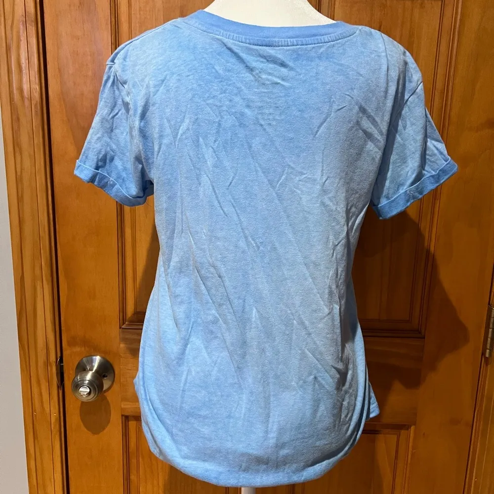 Disney Stitch  Juniors Light Blue T-Shirt - Image 2