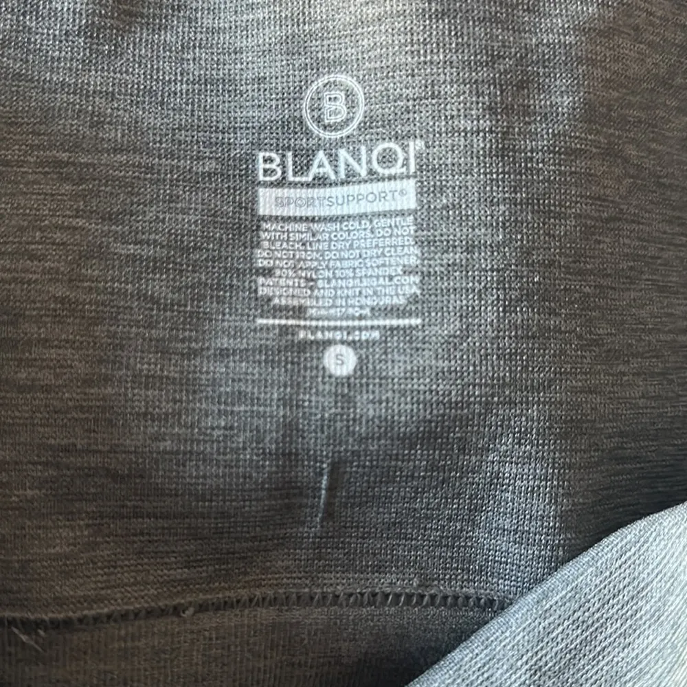 Blanqi Compressed Postpartum Gray Leggings Sports Support Size Small GUC #0381 - Image 4