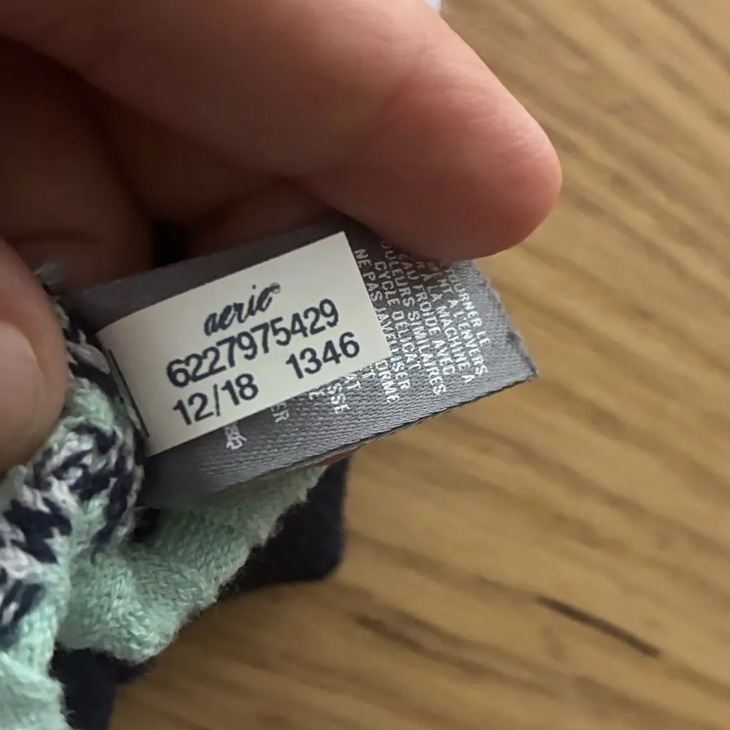 Aerie Navy and Lavender Knit Striped Tube Top M - Image 9