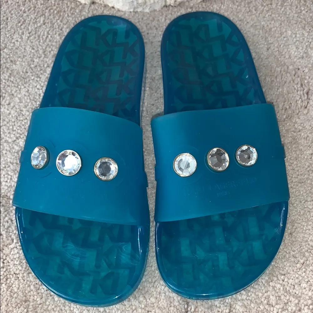 Karl Lagerfeld Jelly Slide Sandals - Image 4