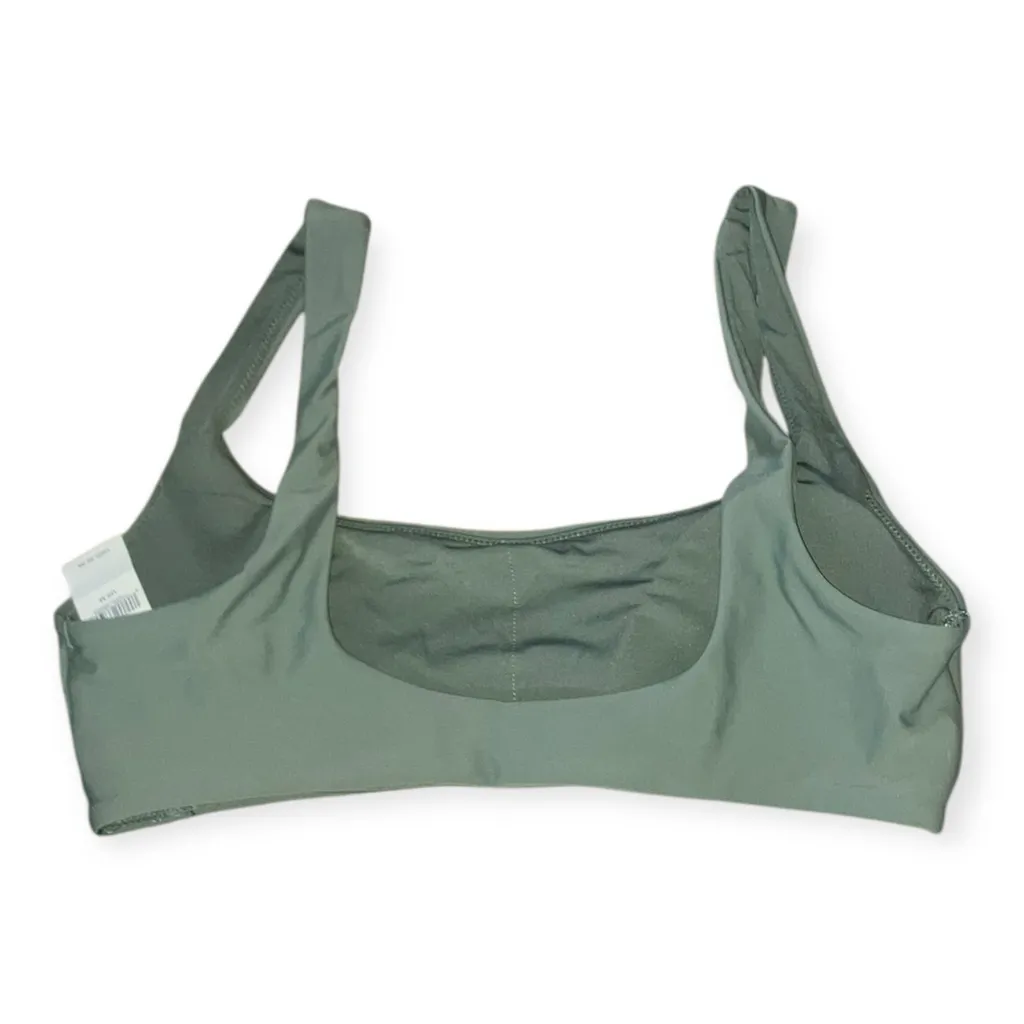 Aerie Womens Olive Green Wide Strap Scoop Bikini Swim Top - Image 6