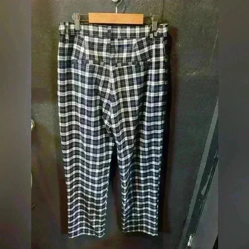 Women’s Hollister Ultra High Rise Dad Pants Black White Size 27 - Image 3