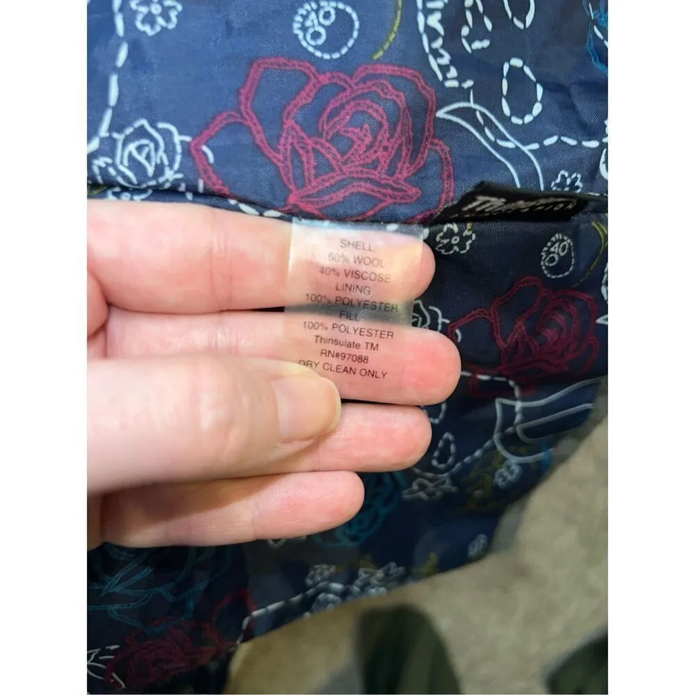 dELia’s y2k Peacoat Wool Blend Coat Women’s L Gray Size L - Image 10