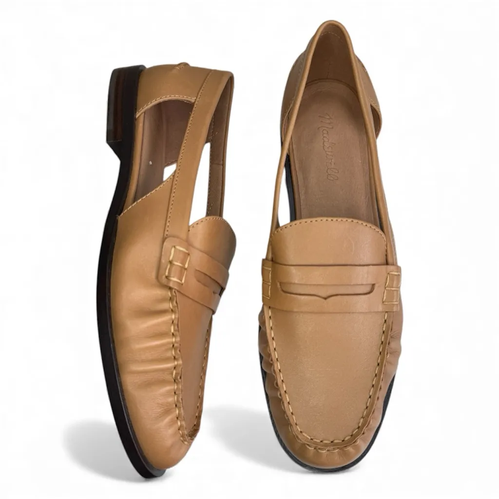 Madewell NWOB Nye Cut Out Leather Loafers Sz 10 - Image 2