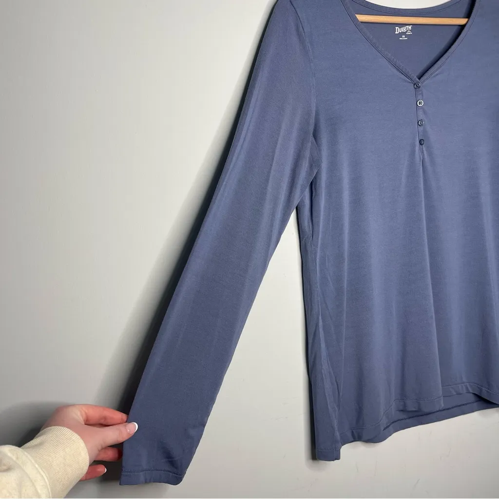 Duluth Trading Co Dang Soft Long Sleeve Henley (X - Image 2