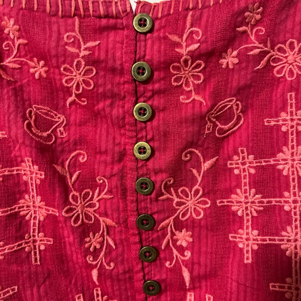 Free People Marley Embroidered Romper - Image 5