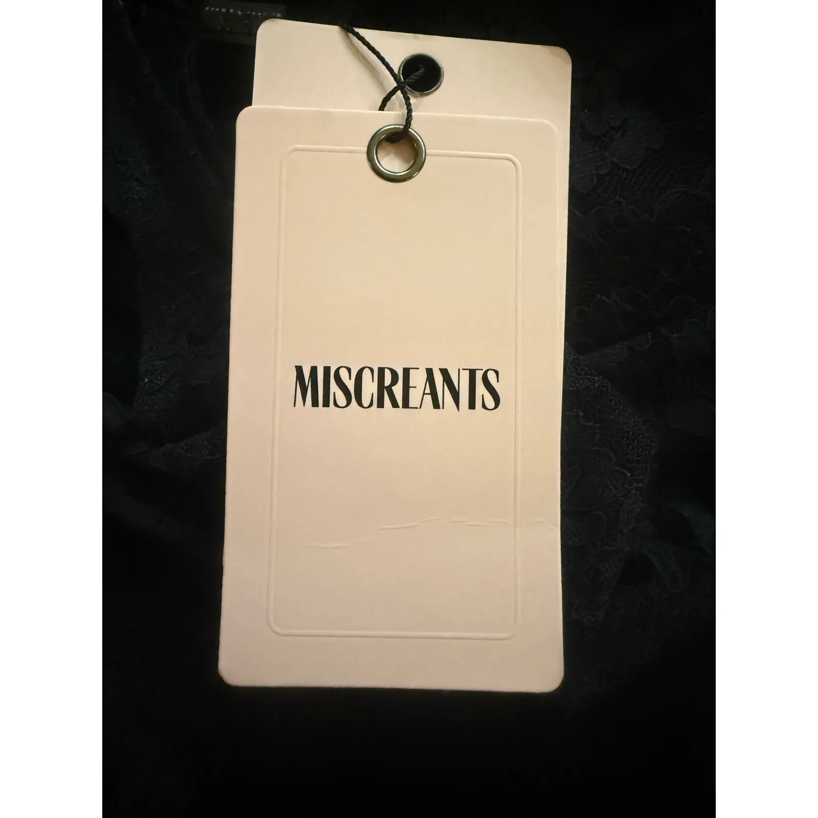 Miscreants London Tanya Black Sheer Lace Maxi Dress NWT UK 6 US 2 - Image 7