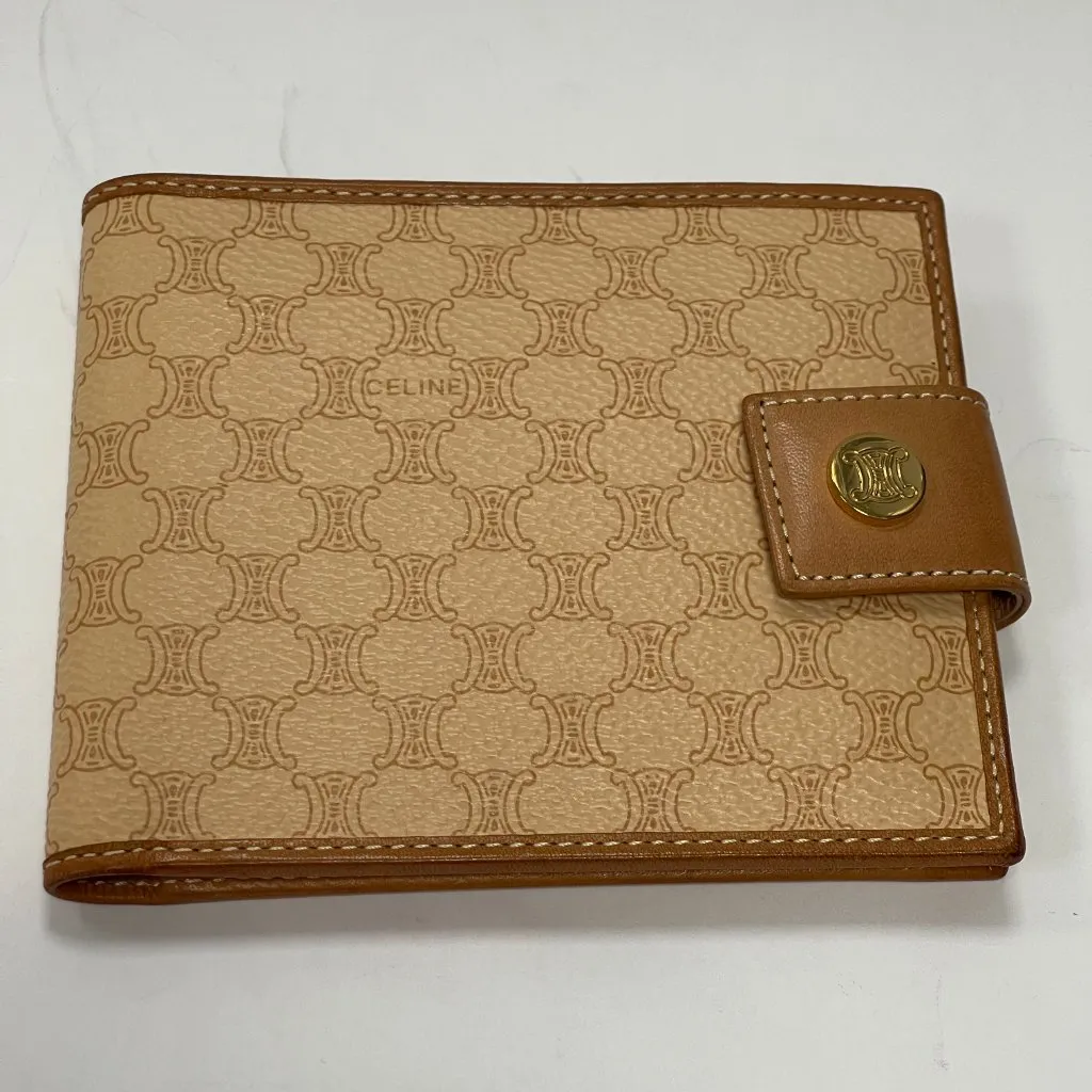 Céline Vintage Brown Triomphe Canvas Bifold Wallet - Preowned - Image 7