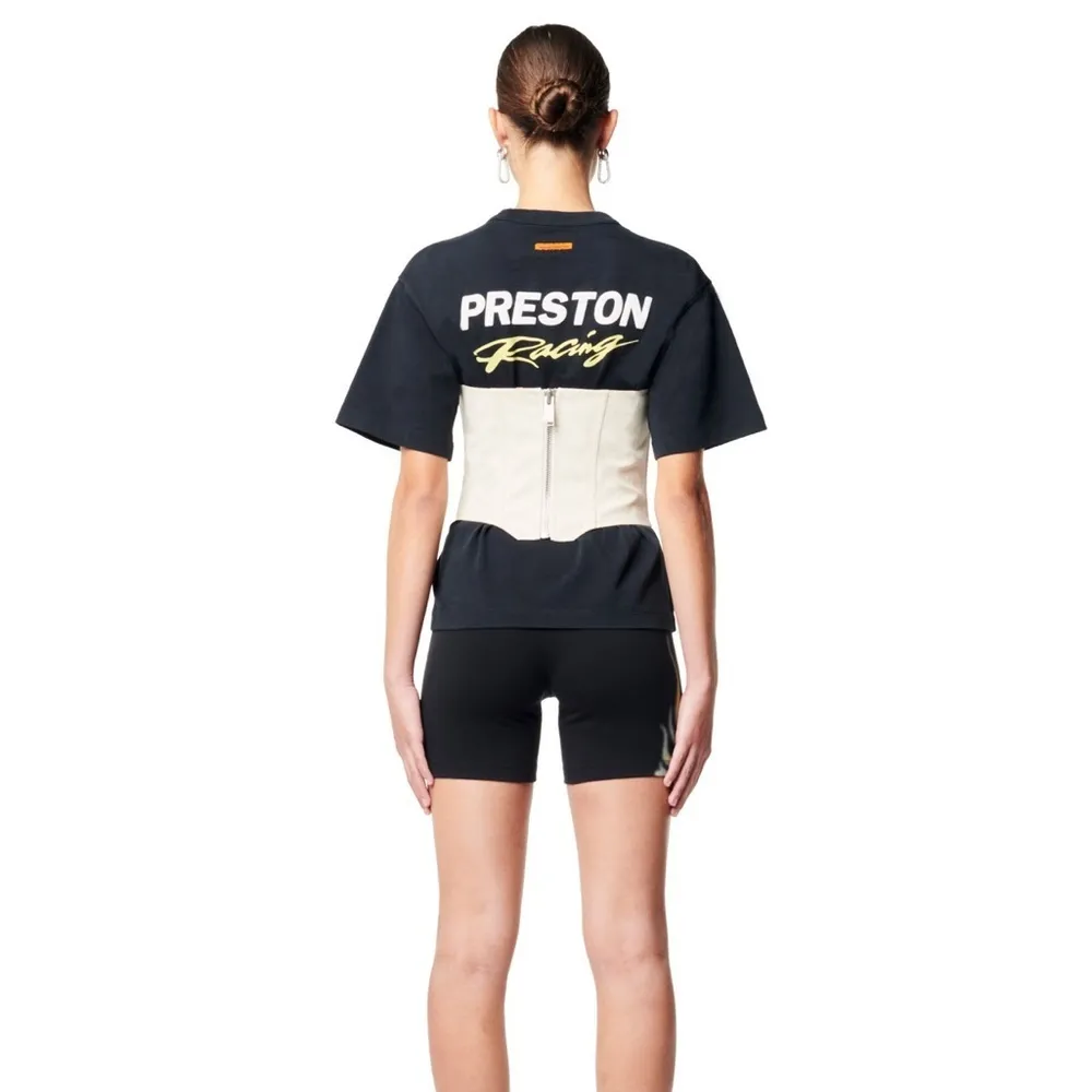 Heron Preston Flames Biker Shorts Size XS 5” Streetwear Sporty Chic Black Active - Image 4