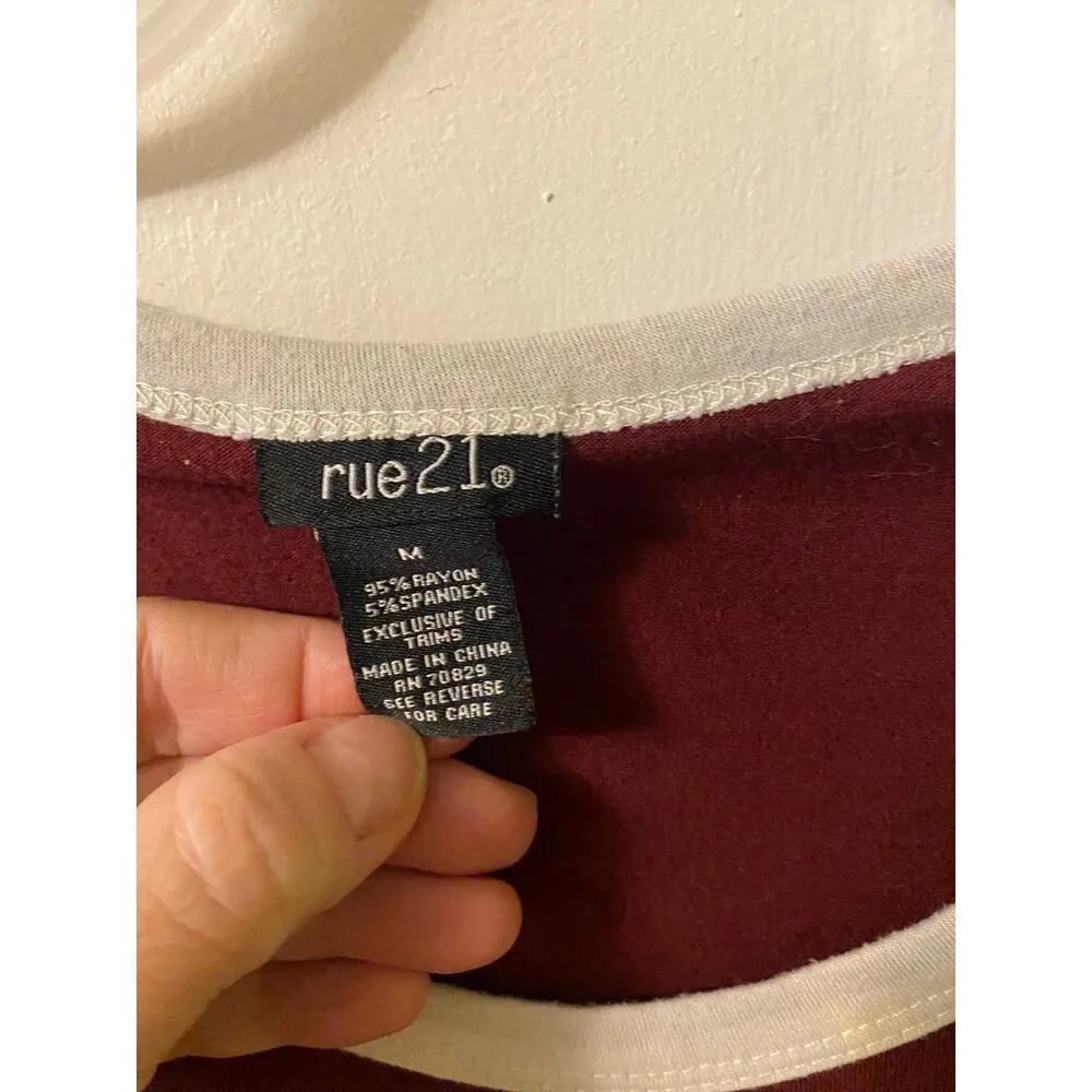 Go Away baseball tee shirt size M medium - Image 4