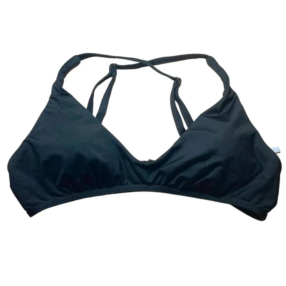 Andie Swimwear The Valencia Top Smooth Black Bikini Separates Size Large NWOT - Image 2