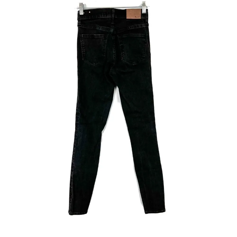 Tall 9" High-Riser Skinny Skinny Jeans in Black Frost Size 25 T T704 - Image 7