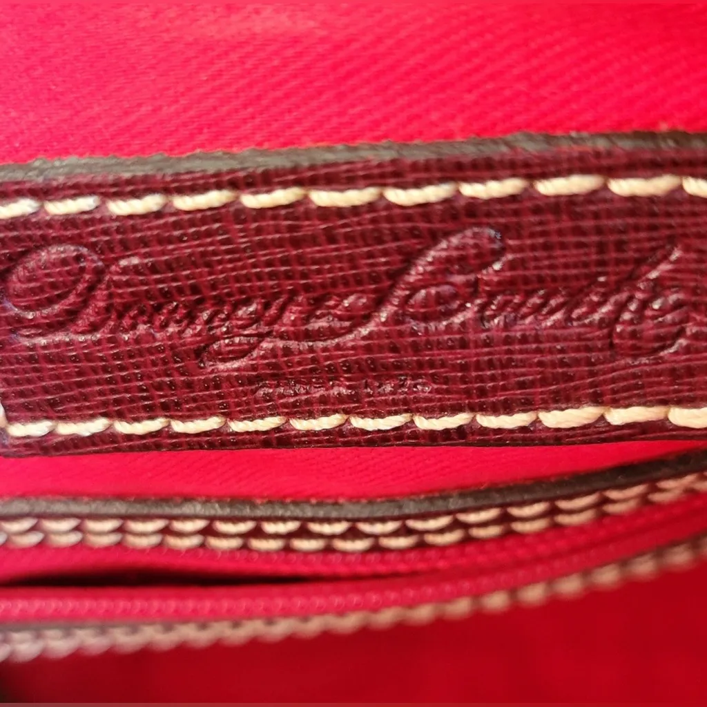 DooneyBourke 'Serena' Saffiano Leather Crossbody in the beautiful deep burgundy - Image 9