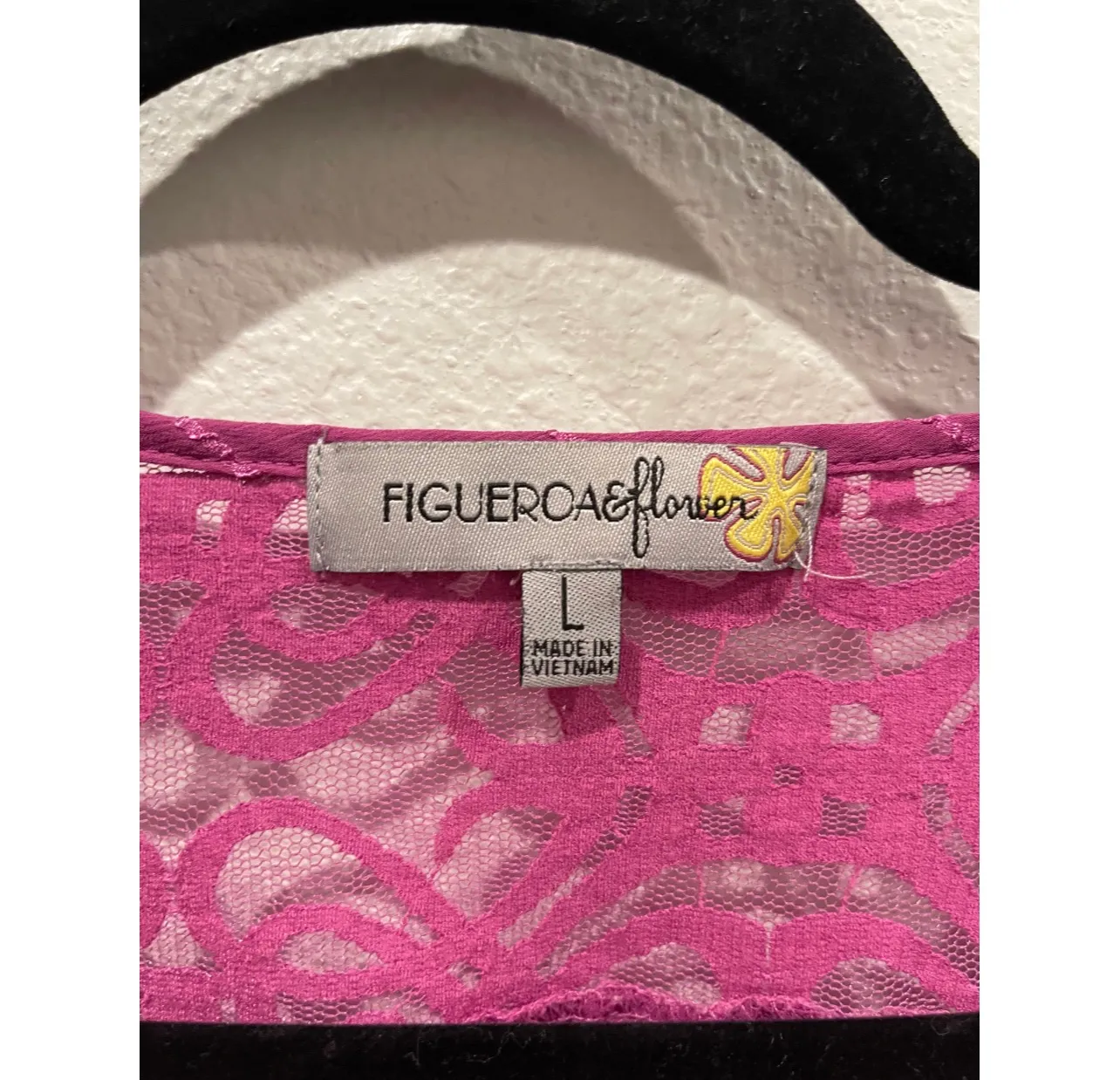 FIGUEROA AND FLOWER Purple Sheer 3/4 Sleeveless Shirt - Image 2