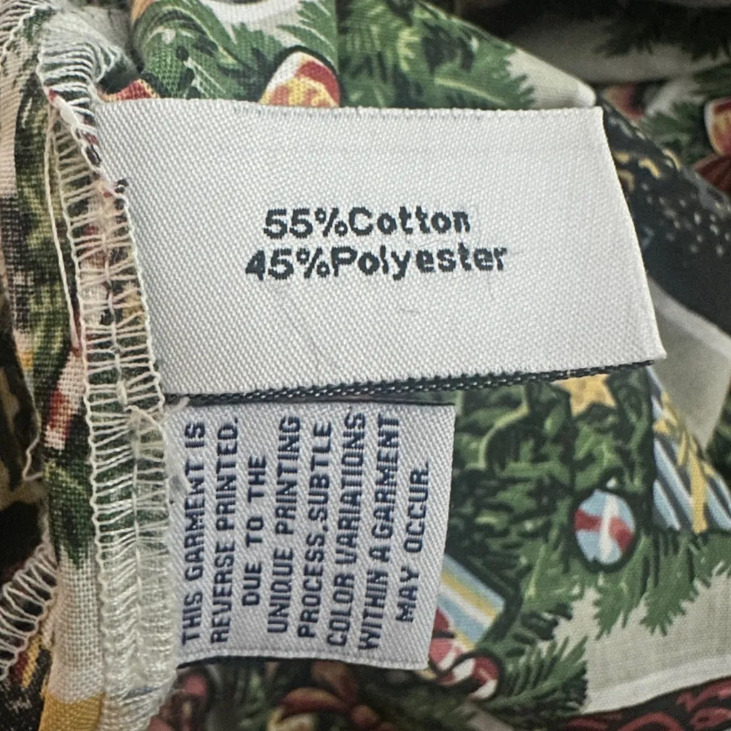 Reyn Spooner Skirt 2015 Mele Kalikimaka Hawaiian Christmas Eddy Y Print Size XS Green - Image 10