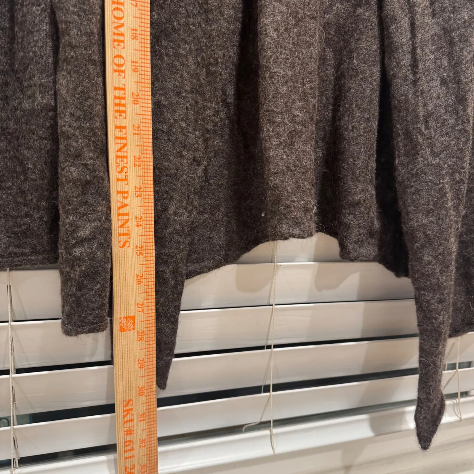 Hartford Alpaca Blend Knit Draped Cardigan Brown Size 2 Cozy Bohemian Layering - Image 5