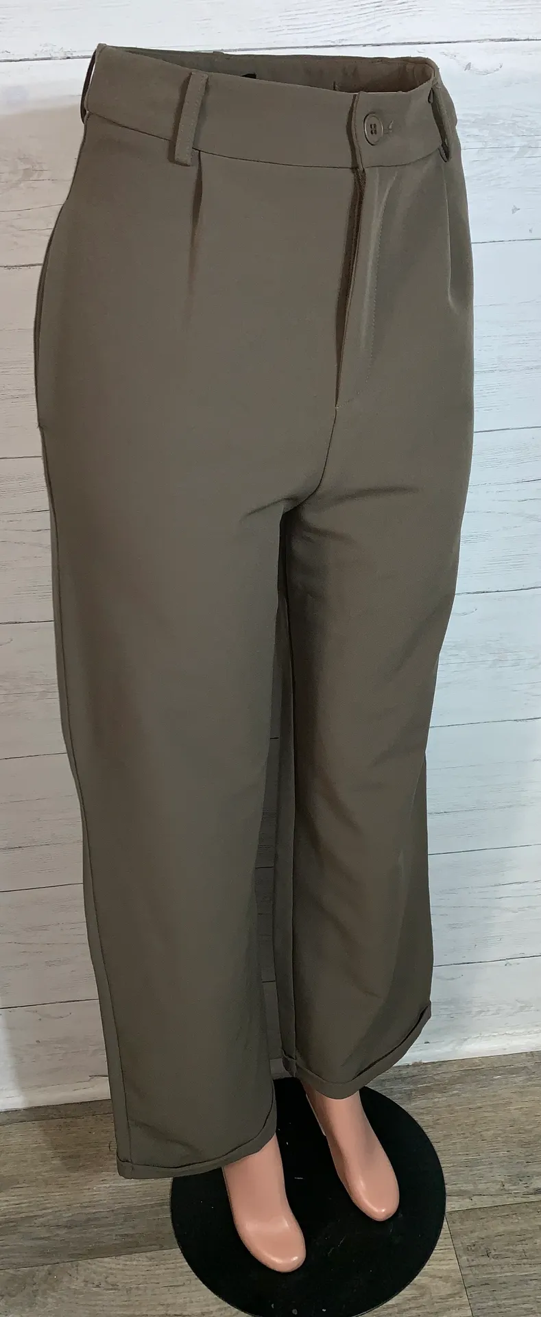 Kittenish olive brown trousers size Small womens - Image 6