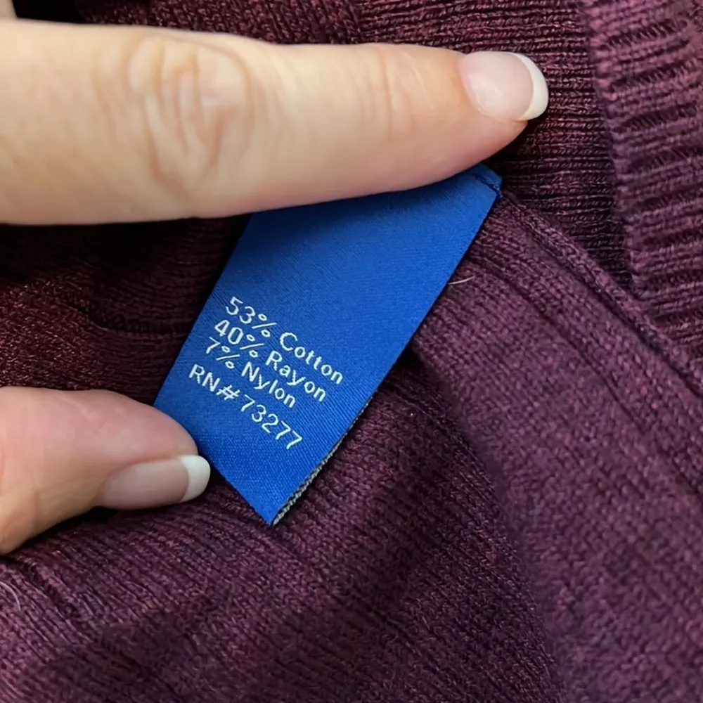 Apt. 9 womens cardigan small plumeria ribbed cuffs bell sleeves long sleeve - Image 6