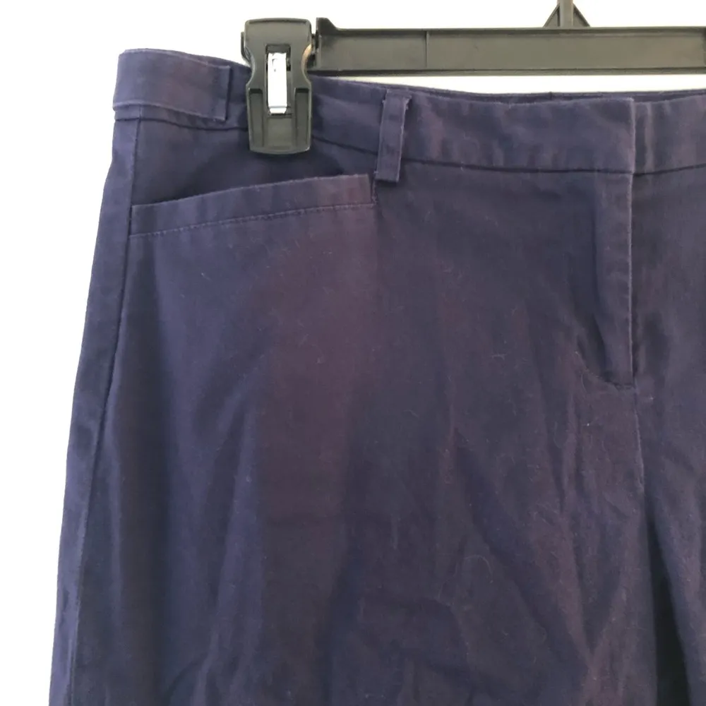 Laundry by Shelli Segal Shorts Navy Blue Bermuda Shorts Sz 10 EUC Summer Preppy - Image 4