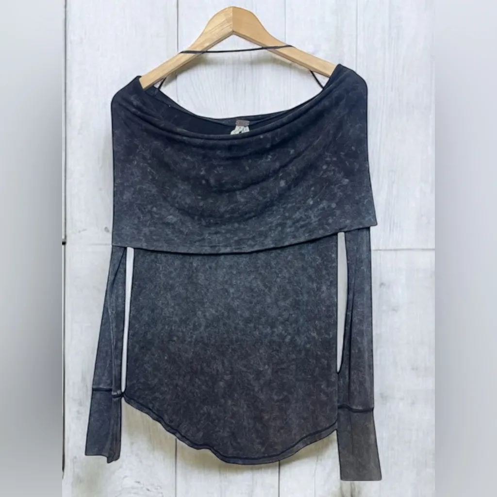 We The Free By Free People Cosmo Cowl Top In Black - Image 3