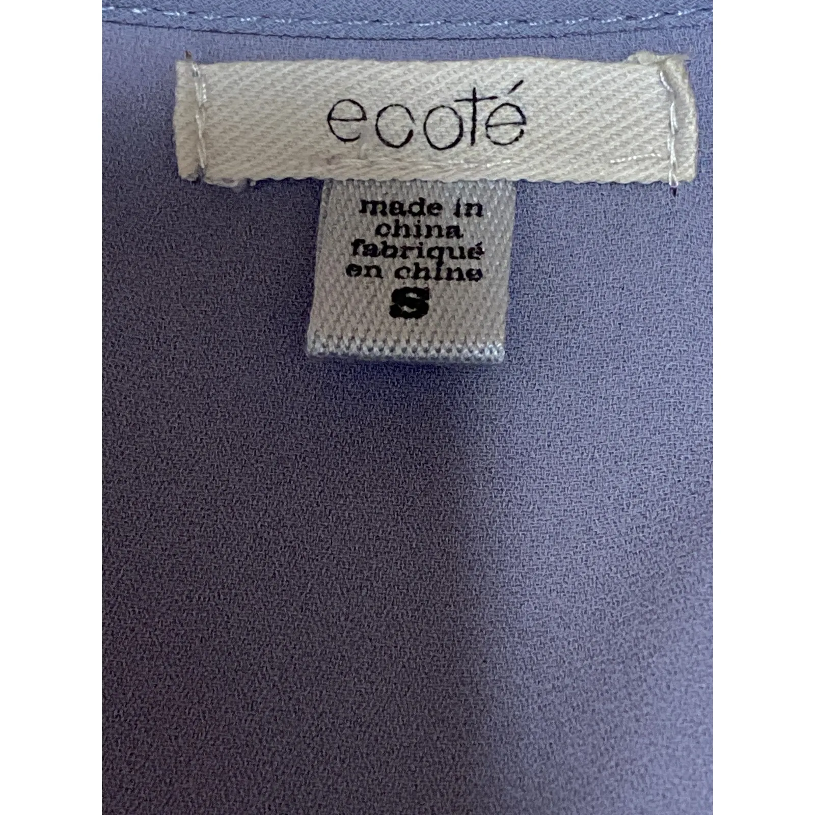 Ecote Women's Purple Beaded Studded Sleeveless Scoop Neck Tank Blouse Top Sz S - Image 3