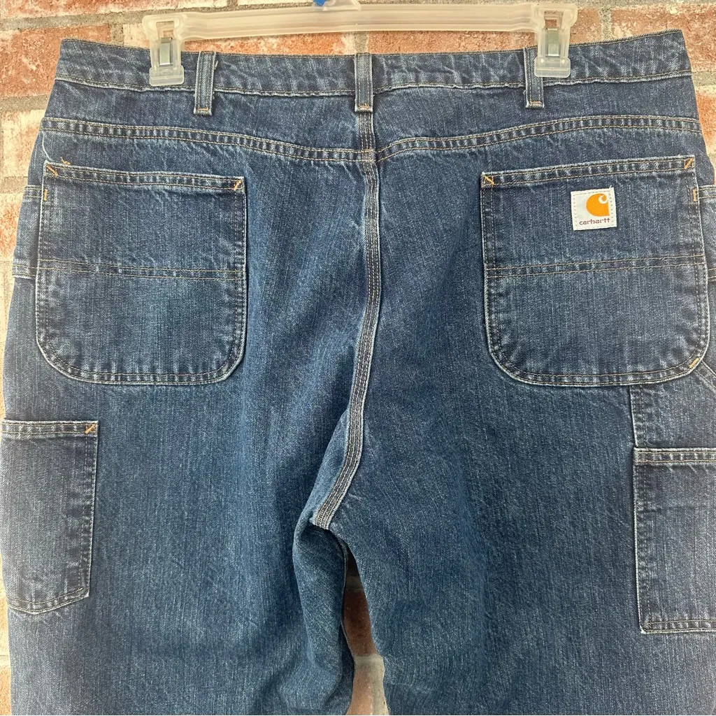 Carhartt  Vintage Jeans Women’s 20 Plus Blue Straight Utility Carpenter Grunge - Image 5