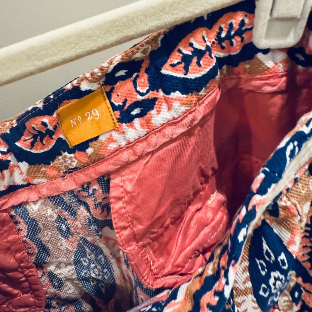 Anthropologie Pilcro Printed Cropped Pants Drawstring‎ Waist Bohemian No 29 - Image 7