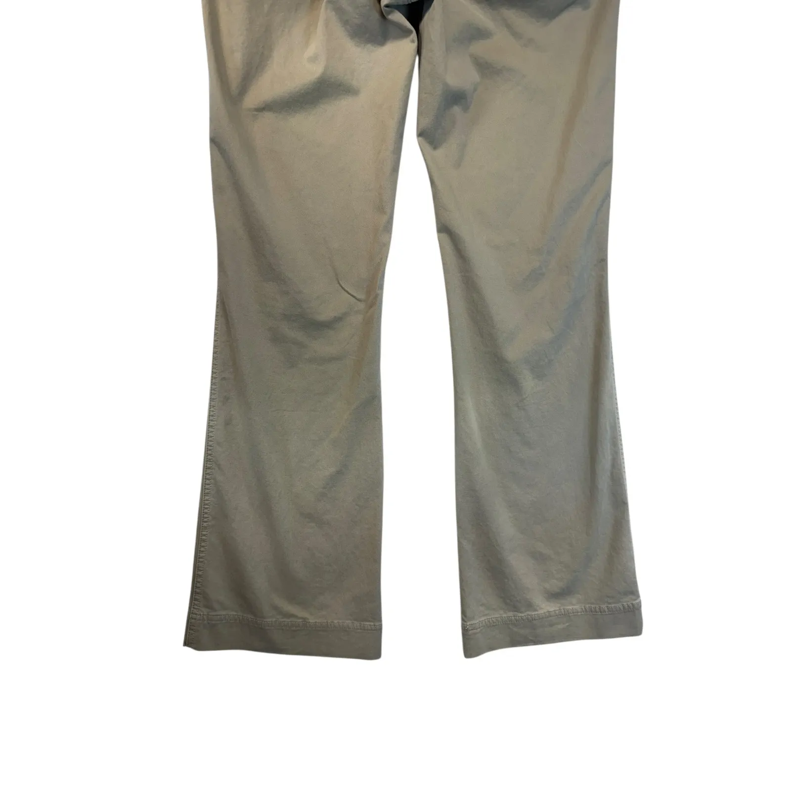 American Eagle Outfitters Women Khaki Bootcut Flare Pants Y2K 90s Retro Sz 10 - Image 9