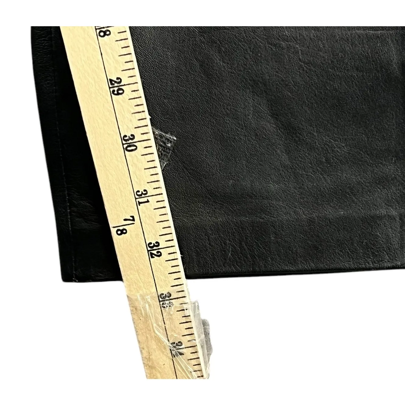 Moda International Y2K Pants Women 6 Tall Black Butter Soft Leather Classic Chic - Image 9