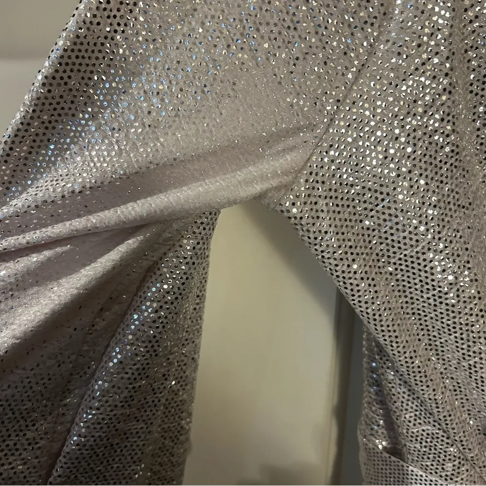 Nordstrom- Silver Wrap Dress - Image 8