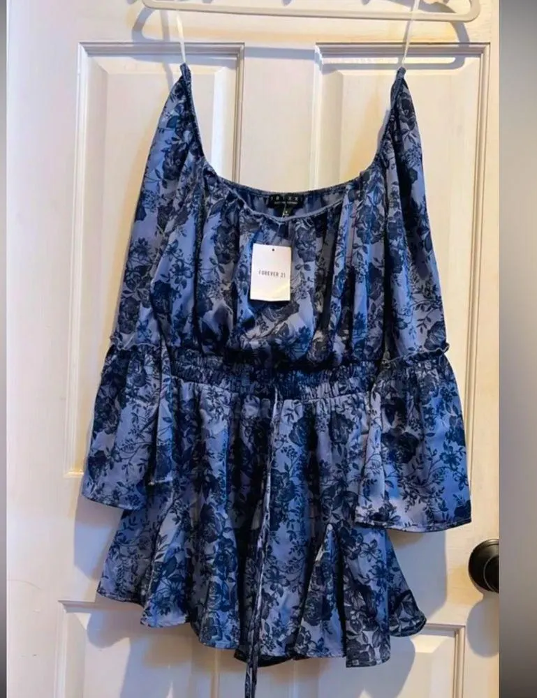 NWT forever 21 off the shoulder romper - Image 3