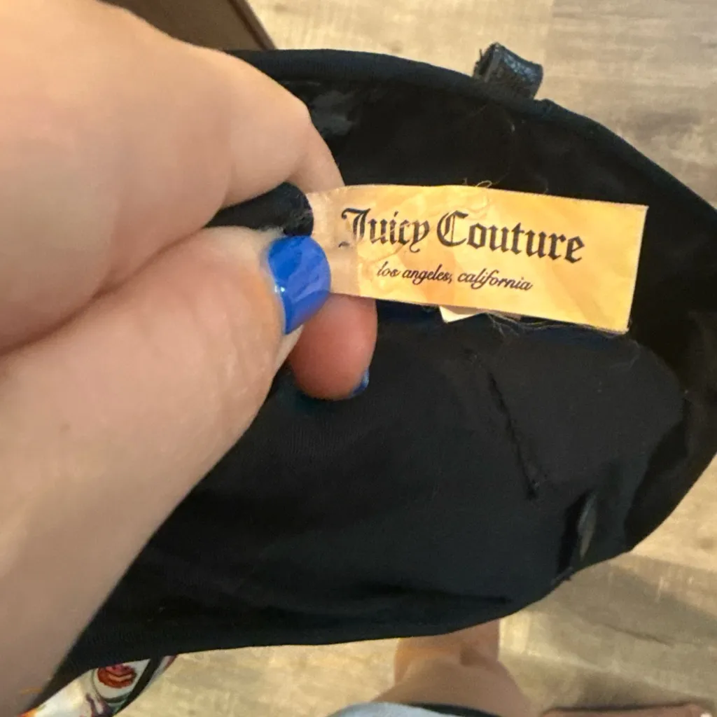 Juicy Couture Lg Tote Weekend Warrior, Gold Chain Handles. Vintage. Rare. Y2k - Image 8