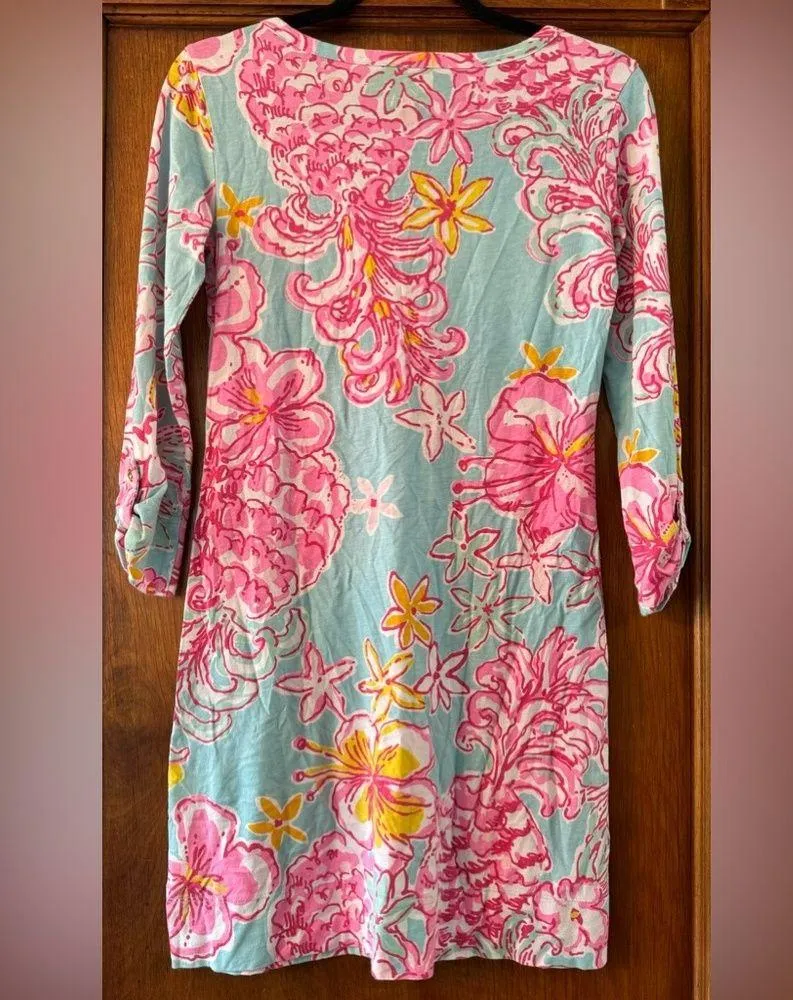 Lily Pulitzer Palmetto Dress in Breakwater Blue Lolita Print- Size XS - Image 5