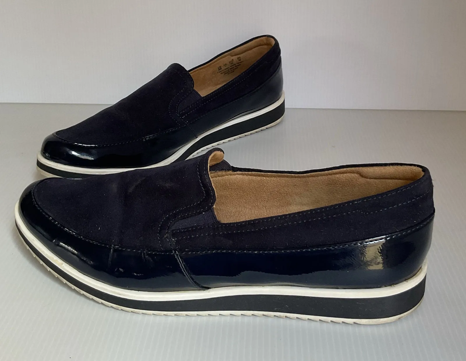 Naturalizer Comfort Slip-On Shoes Navy Blue Black Size 9M Casual Work Walking - Image 1
