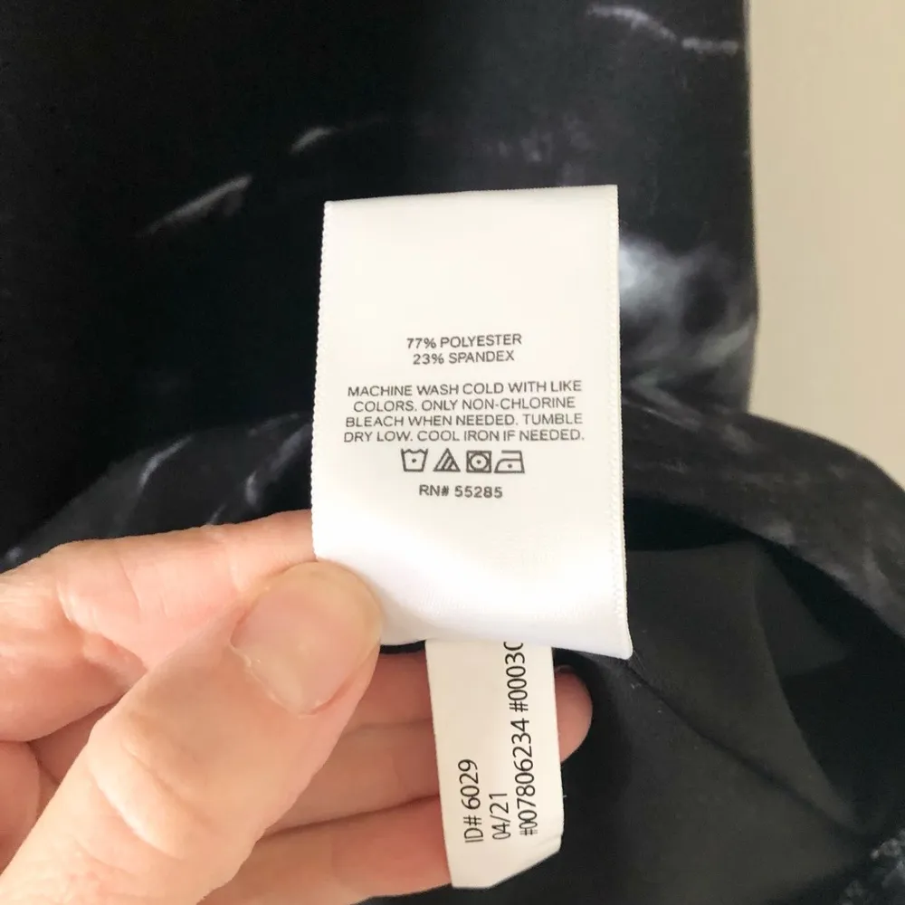 Body Contour Marble Print Scoop Neck Mini Sheath Dress Size S - Image 9