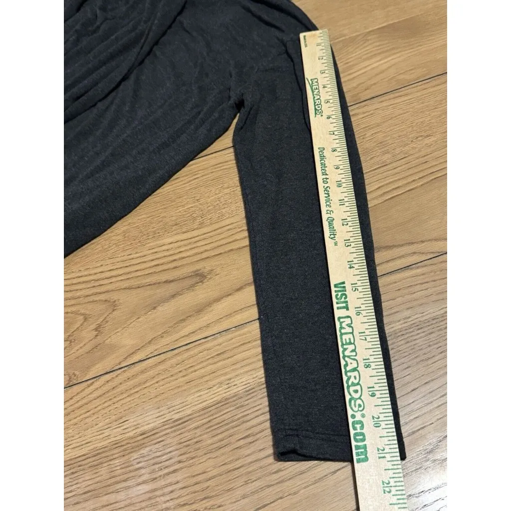 Mono B Cardigan Women's Medium Black 100% Long Sleeve Open Front Athleisure - Image 8