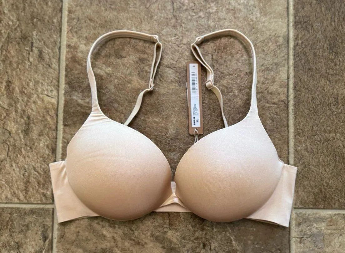 Skims Ultimate Pushup Plunge Bra Sand Size 32C - Image 3