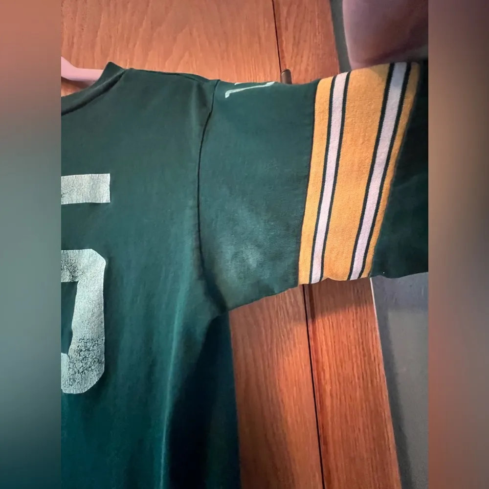 Vintage Women’s Large Green Bay Packers 15 Bart Starr 3/4 Sleeve T - Image 5