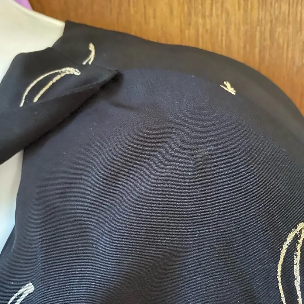 Vtg Witch moon midi dress black Size M - Image 8