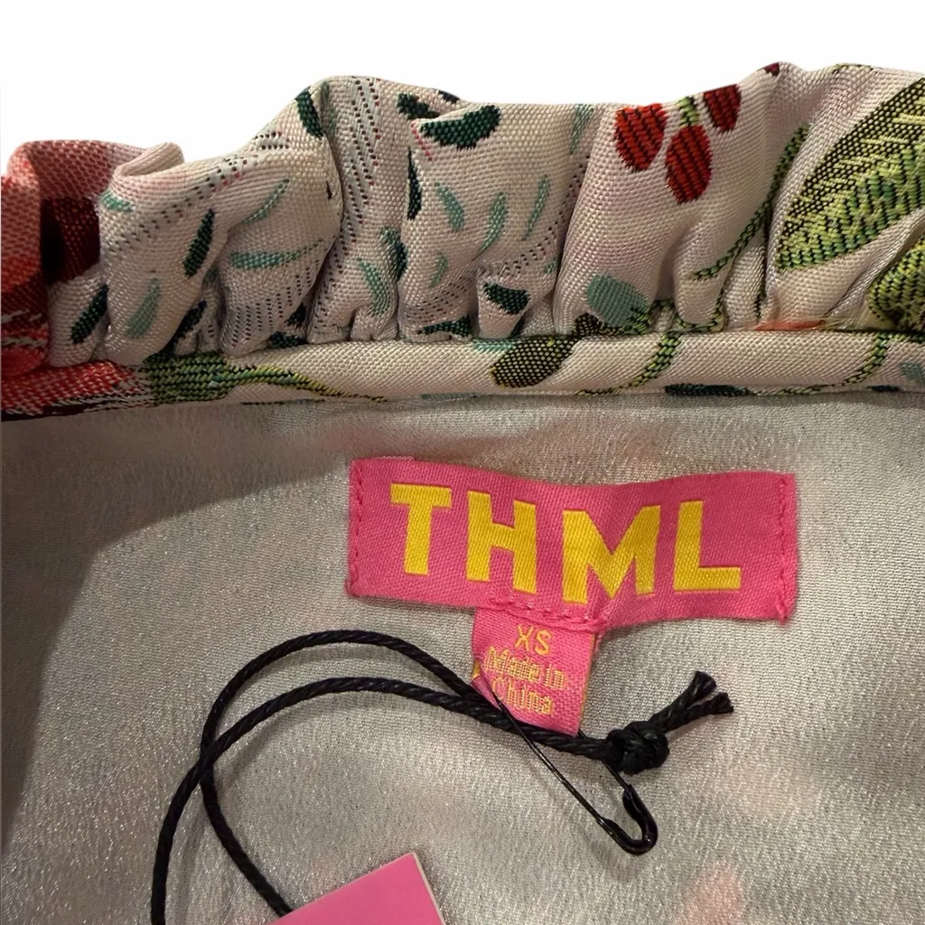 NWT THML Maci Embroidered Floral Mini Party Dress Size XS Whimsical Forest Fairy - Image 12