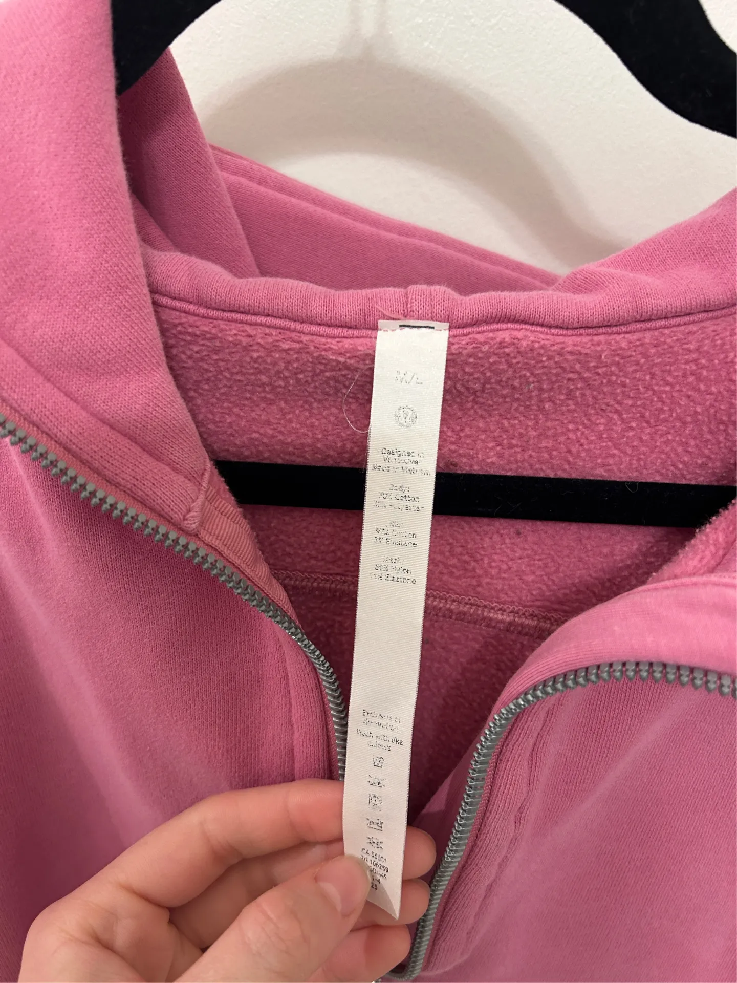 Lululemon Scuba Oversized Half-Zip Hoodie Pink Blossom - Image 3