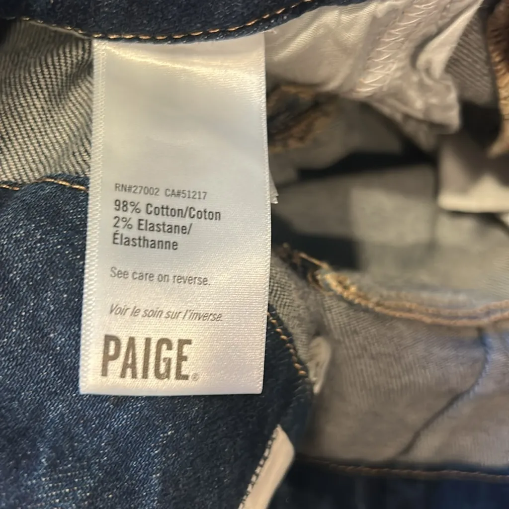 NWT Paige Dion Cargo Pockets Gracie Lou Wide Leg Jean Size 26 - Image 14