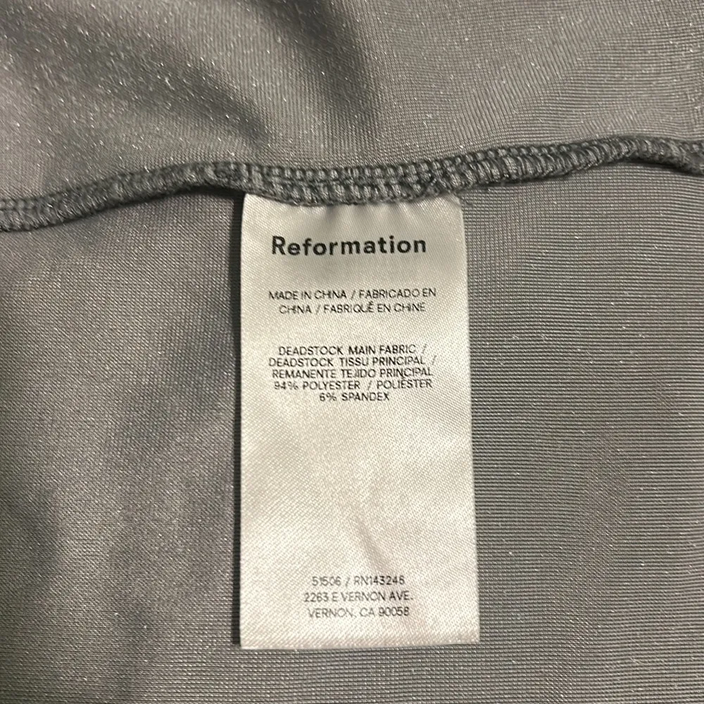 Reformation Alden Knit Dress Silver Velvet New Size Medium - Image 11