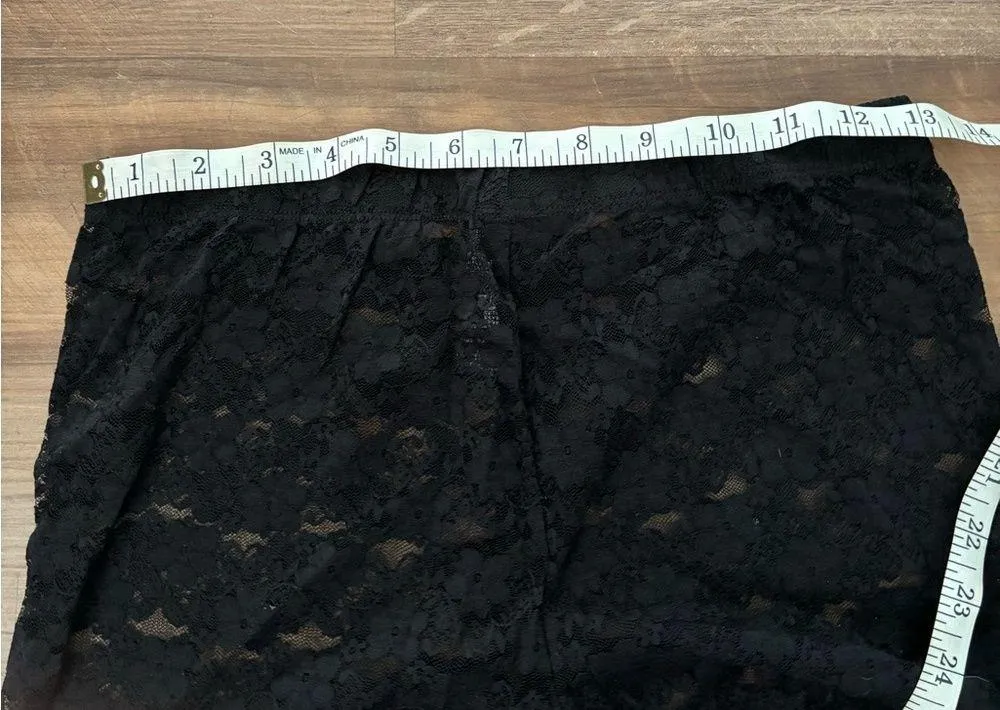 Twenty one by Forever 21 black lace leggings size Small - Image 7