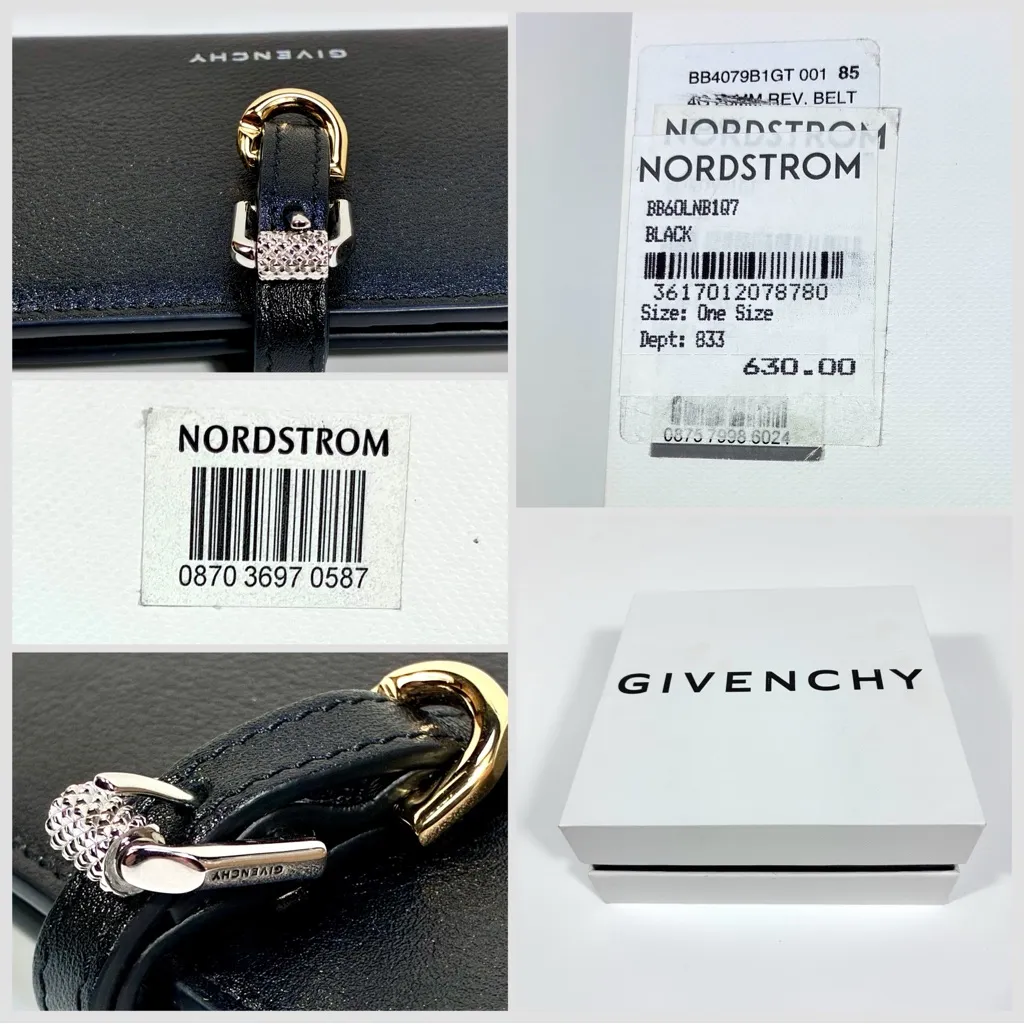 Givenchy Voyou Leather Bifold Wallet Logo Black NEW - Image 7