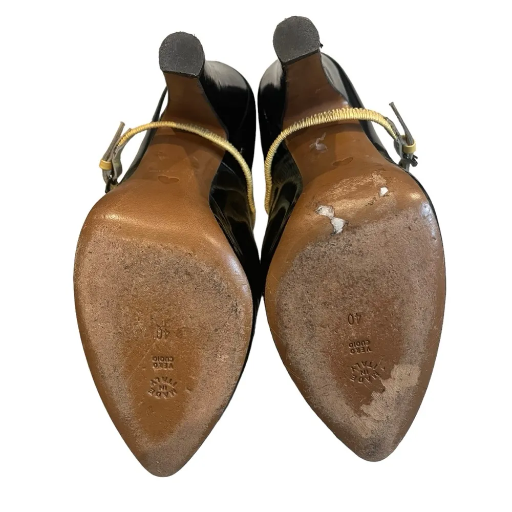 Cheap and Chic Black Patent Leather Mary Jane Pumps, Sz EU 40 - Image 13