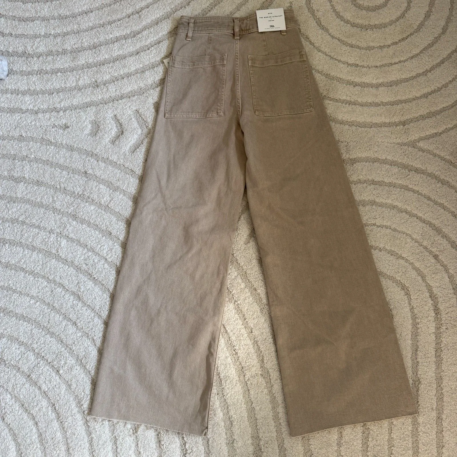 Zara Marine Straight Jeans in Stone Grey Size 2 - Image 7