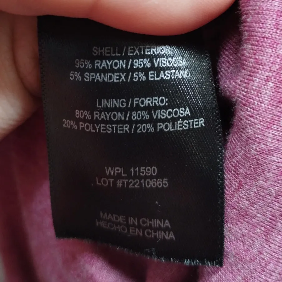 32 Degrees Cool Women's Size Large Lightweight Lux Dress w/Pockets Pink/Purple - Image 4